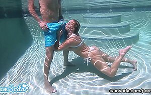 CamSoda - Alexis Monroe Underwater Sex Blowjob