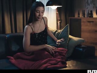 Tranny Grows Shemale hentai Dick - Solo T-gal Prostate Orgasm With Loads of CUM