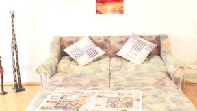 Busty tattooed German slut eats cum after hot dick-riding session