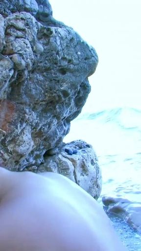 Captivating moment from &quot;This Blackie likes it hard on the beach !&quot;