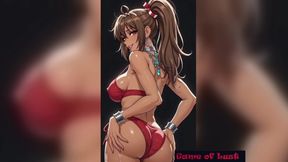 Gol Hot Busty Asian Mai Shiranui Dance Animation