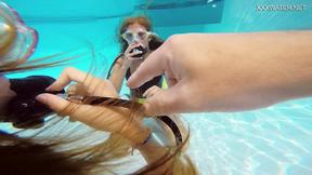 ”Katya Nakolkina charming blonde underwater”
