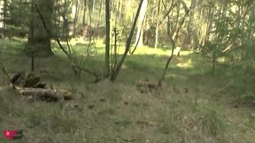 Wtf!! Blonde Student in the Woods Surprised and Fucked!!