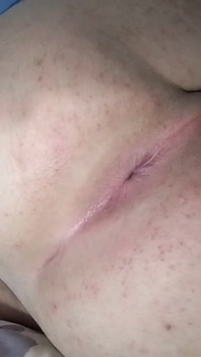 Big-assed Femboy Squeezing His Ass