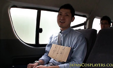 Busty Kyoko Maki cockriding in group