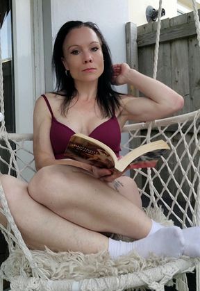 Morning me time- reading, relaxing and playing with my perfect pussy until I squirt
