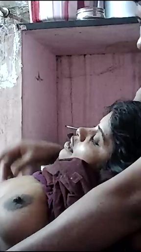 Key moment from &quot;Indian house wife big boobs nippals&quot;