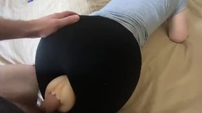 Fuck Toy and Cum on Leggins, CFMN