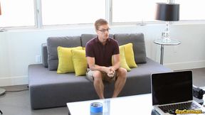 Shy Newcomer Lucas Cums Hard After Intense Bottoming Session - Gay XXX