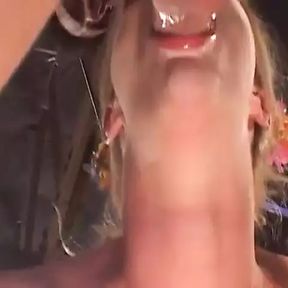 A Gorgeous Blonde Takes a Dick in Her Ass and Squeezes Cum Loads in Her Mouth