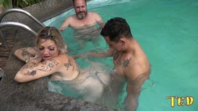 festa na beira da piscina com ted e seus amigos - kelly castro - hector vanille