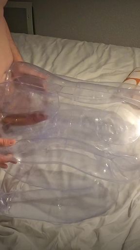 Unforgettable moment from &quot;Erotic story of a man fucking and coming in a transparent lovedoll&quot;