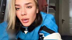 Her only job is to give him a sloppy blowjob and ride his huge cock