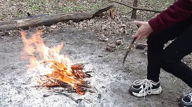 I fucked a stranger in the forest while talking dirty