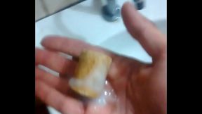 Eat and Swallow Jizz on Peanut Candy - Cum on Food