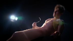 RiderCoxxx takes the spotlight and jerks off to blow some big loads