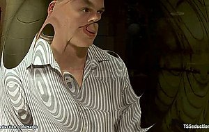 Shemale guard bind and fuck man