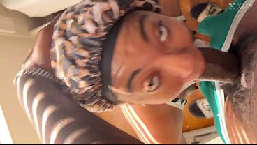 Sucking My stepdad big black cock best sloppy blowjob ever