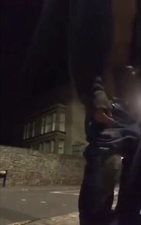 Exhibitionist Twink Strokes It on the Busy Streets