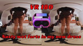 VR Nasty wet farts in my new dress mp4
