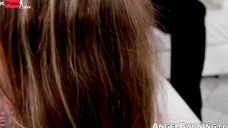 Black Pistol Bangs - Ebony Babe Adrian Angel's Gets A Facial