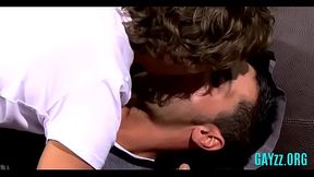 Homosexual stud masturbates insanely