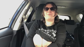 Nymeria Malfoy funny naked titty car ride