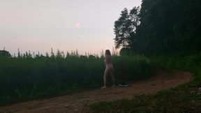 I Undress by the Roadside and Touch My Pussy