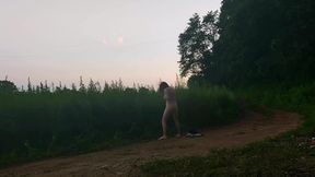 I Undress by the Roadside and Touch My Pussy