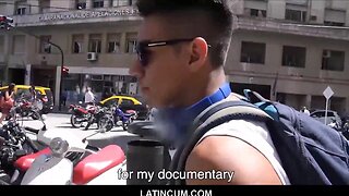 Hot spanish twink gets paid for anal and blowjob by latin boy
