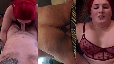 Big Tits Asian American sissy tranny trap cum dump gets throat fucked and used bareback with creampie doggie and riding on the fuck seat