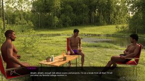 Summer Vacation - Two Gay Army Boys Kiss