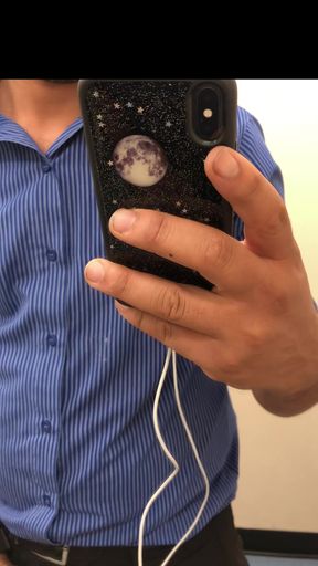 Fuck horny at work, cum inside the toilet.