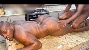 Sex in the Kitchen with My Mature Ebony Creamy Big Ass Pounding His Big Waist Mercilessly