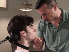 Max pleads but Derek just makes him suck his cock