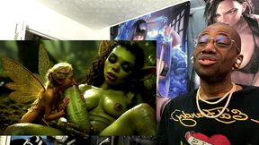 delicious big breast short stack cum shooting goblins getting their wet cocks fucked and deepthroated, ai generated