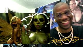 delicious big breast short stack cum shooting goblins getting their wet cocks fucked and deepthroated, ai generated