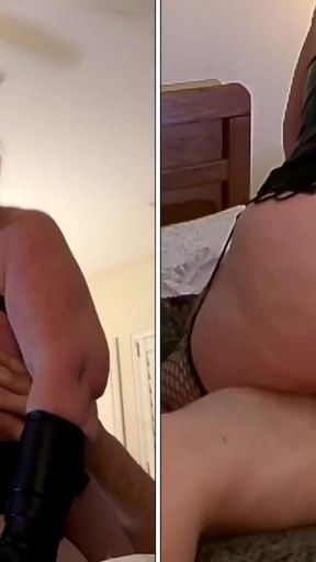Cowgirl and Missionary Positions Give Multiple Orgasms to Granny Black Widow