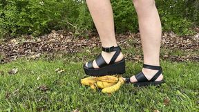 Black Sandals Bananas Crush