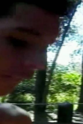 Blonde Skinny Shemale Fucked Hard Anally by Guys Outdoors