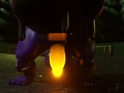 Tab Dragon's Hyper Halloween Muscle Growth Animation