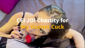 CEI JOI Chastity for my gooner cuckold