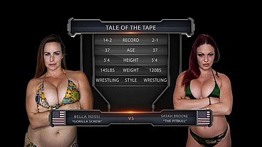 Bella Rossi vs Sarah Brooke Female Wrestling