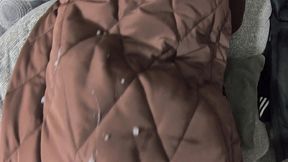 milfycalla- a hot pantyhose cheating-wife play with a cock and have cumshots on her downjackets 225