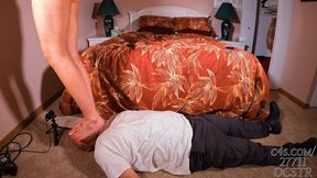 Juliana Marie Slave under my Bare Feet - Front View 4K