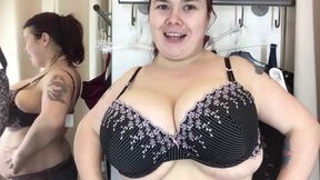 Bras in Locker Room, squirt Milk