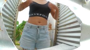 CAUGHT IN THONGS