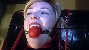 Big Ballgag Red And Black Latex