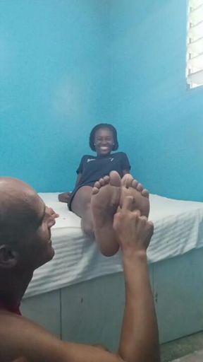 Foot ticklish session
