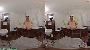 VR180 3D - Sunniva takes a Bubble Bath (Clip No 2776 - 4K mp4 version)